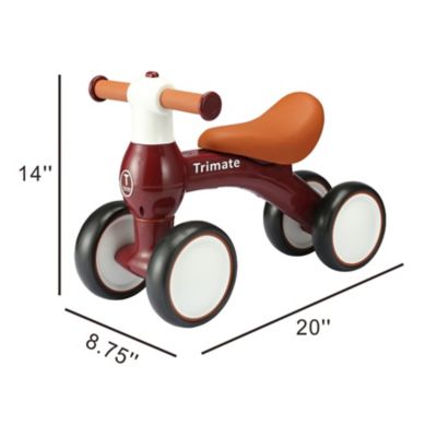 Image showing  Baby Walker Balance Bike - Perfect Ride-On Toy, Red