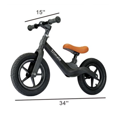 Image showing  Toddler Balance Bike, No Pedals, Black