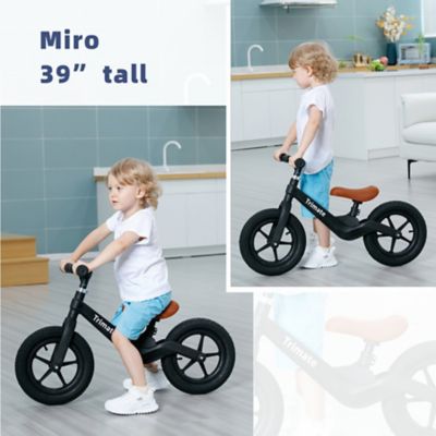 Image showing  Toddler Balance Bike, No Pedals, Black