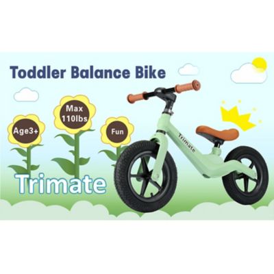 Image showing  Toddler Balance Bike - No Pedal Sport Bike, Green