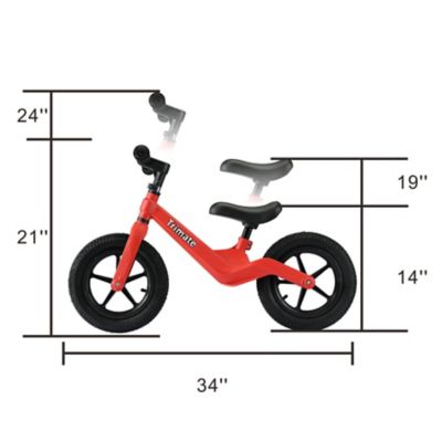 Image showing  Toddler Balance Bike - No Pedal Sport Bike, Red