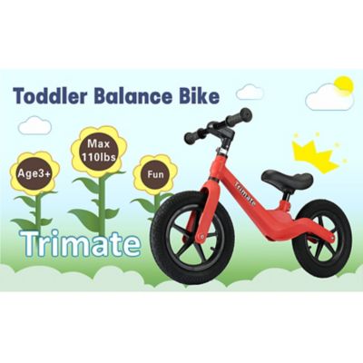Image showing  Toddler Balance Bike - No Pedal Sport Bike, Red