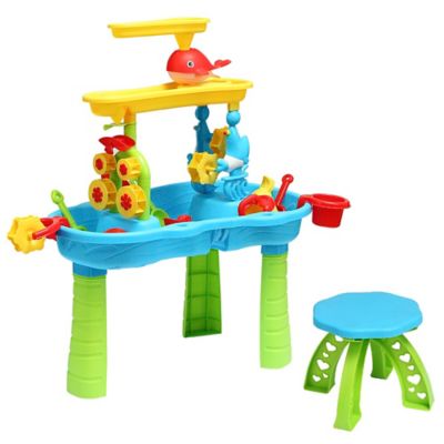 Trimate 3-Tier Toddler Sensory Sand and Water Table with Chair