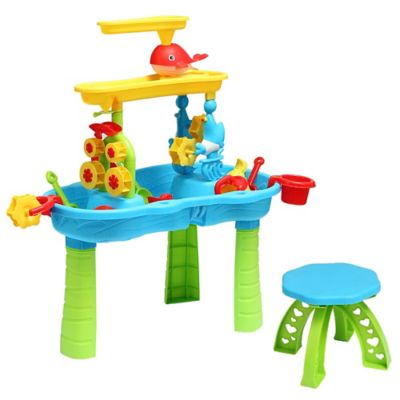 Trimate Toddler Sensory Sand and Water 3 Tier Table with Chair