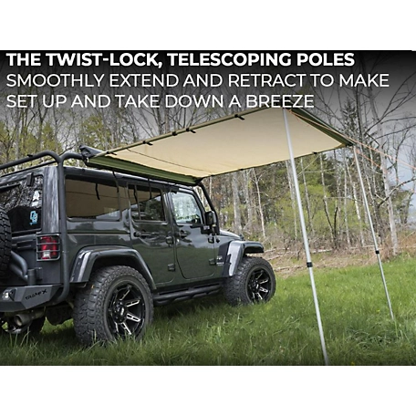 TrailFX Terravore Roof Rack Mounted Awning, 6.5 x 6.5 ft., AWN001