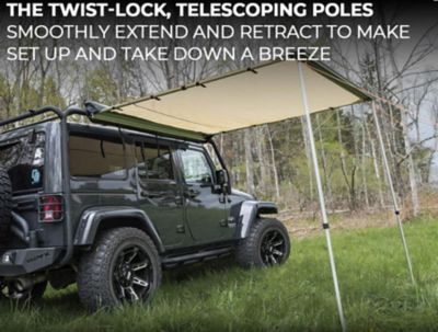 TrailFX Terravore Roof Rack Mounted Awning, 6.5 x 8.2 ft., AWN002