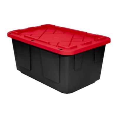 Greenmade 27 Gallon Heavy Duty NSF Red / Black Storage Container