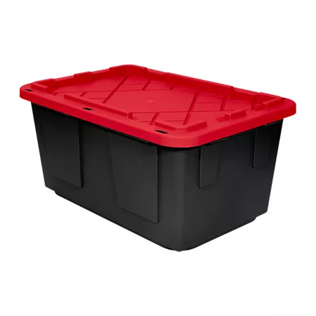 Greenmade 27 gal Heavy Duty NSF Storage Container Red/Black Storage Totes