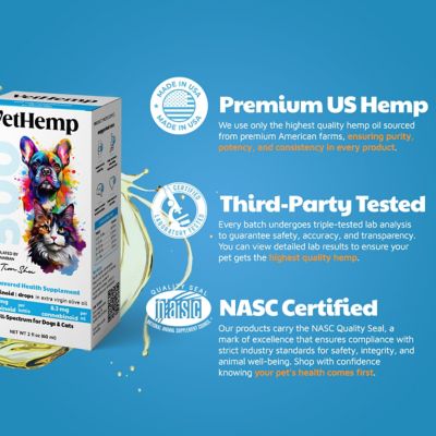 Image showing  Full Spectrum Hemp Tincture for Dogs and Cats, 500 mg, 2 oz.