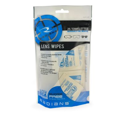 Radians Lens Cleaning Wipes, 25 ct./Bag