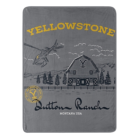 Northwest Yellowstone Welcome To The Ranch Micro Raschel Throw
