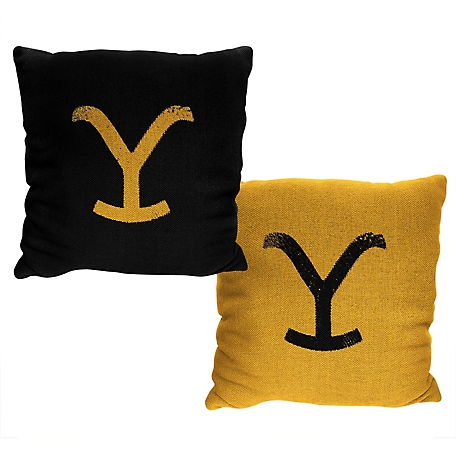 Northwest Yellowstone Y Logo Double Sided Jacquard Pillow