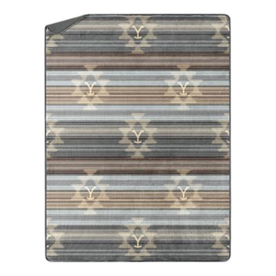 Northwest Yellowstone Western Ombre Silk Touch Sherpa Throw