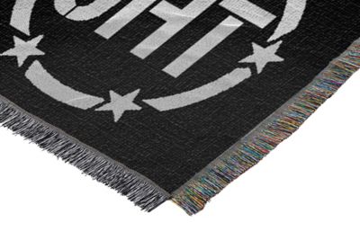 Image showing  Full Color Pride Holiday Tapestry Throw