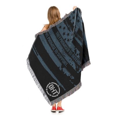 Image showing  Tonal Pride Holiday Tapestry Throw
