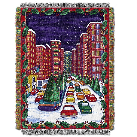 Northwest Holiday City Holiday Tapestry Throw