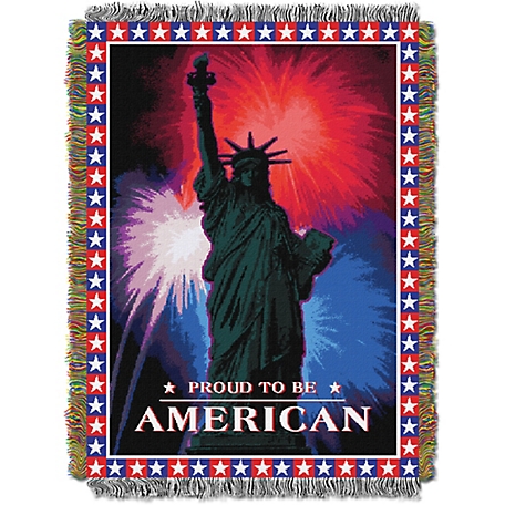 Northwest July Fourth Holiday Tapestry Throw