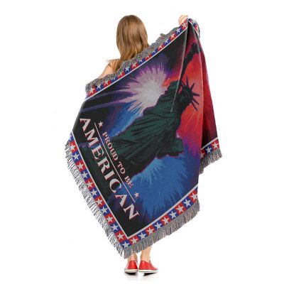 Image showing  July Fourth Holiday Tapestry Throw