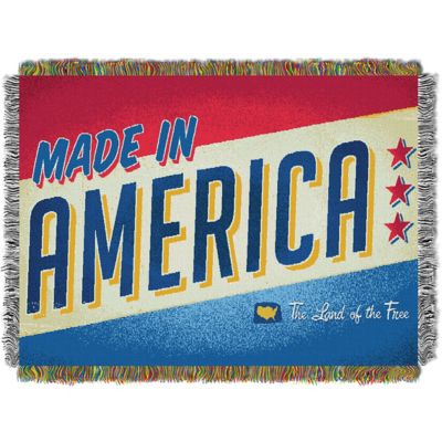 Northwest License Plate Holiday Tapestry Throw