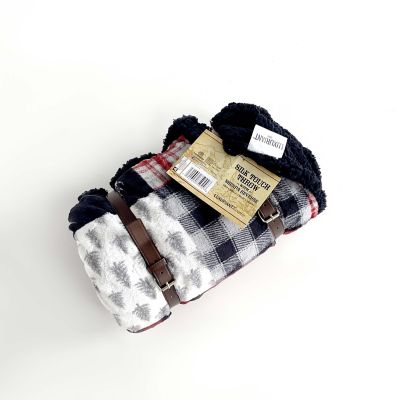 Image showing  Patchwork Lodge Silk Touch Sherpa Throw