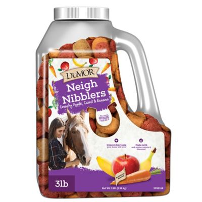 DuMOR Neigh Nibblers Crunchy Carrot, Apple and Banana Horse Treats, 3 lb.