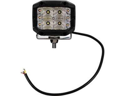 Image showing 8 th Buyers Products Wide LED Flood Light with Strobe - Square Lens