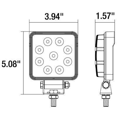 Image showing 6 th Buyers Products Square LED Flood Light