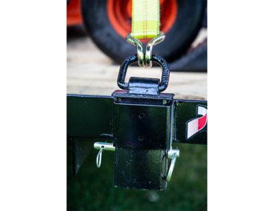 Image showing 6 th Buyers Products Black Forged Stake Pocket D-Ring, 1/2 in., 4 pc.