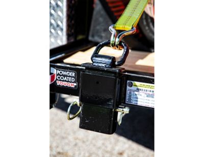 Image showing 7 th Buyers Products Black Forged Stake Pocket D-Ring, 1/2 in., 4 pc.