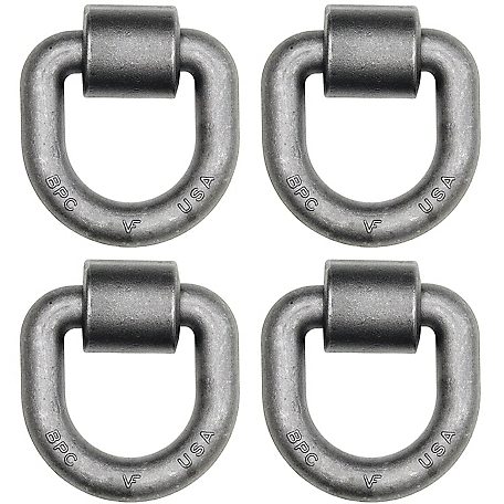 Buyers Products Domestically Forged D-Ring with Weld-On Mounting Bracket-4 pk.