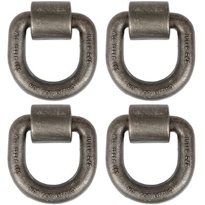 Buyers Products 1 in. Diameter 3 in. x 3 in. D-RING, Forged with BRKT, 4 pk.