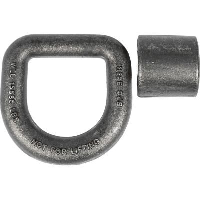 Image showing  1 in. Diameter 3 in. x 3 in. D-RING, Forged with BRKT, 4 pk.