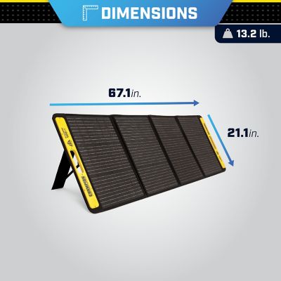 Image showing 5 th Champion Power Equipment 120-Watt Portable Foldable Solar Panels with Extension Cable and Kickstand