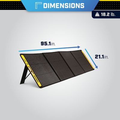 Image showing 5 th Champion Power Equipment 200-Watt Portable Foldable Solar Panels with Extension Cable and Kickstand