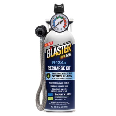 B'laster R1234a Refrigerant with Safe Seal and Gauge, 20 oz.