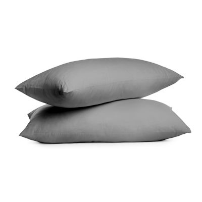 True Classics Microfiber 2 pc. Pillow Case, Standard, Grey