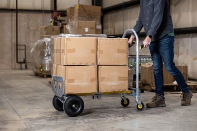 Image showing 5 th Gorilla 1,000 lb. Capacity 4-Wheel Convertible All-Aluminum Hand Truck