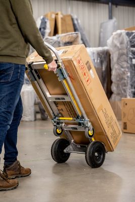 Image showing 6 th Gorilla 1,000 lb. Capacity 4-Wheel Convertible All-Aluminum Hand Truck