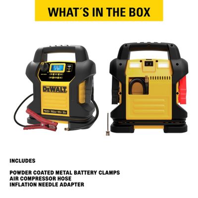 Image showing  1,600A Peak Jump Starter with Digital Compressor and USB Power Bank