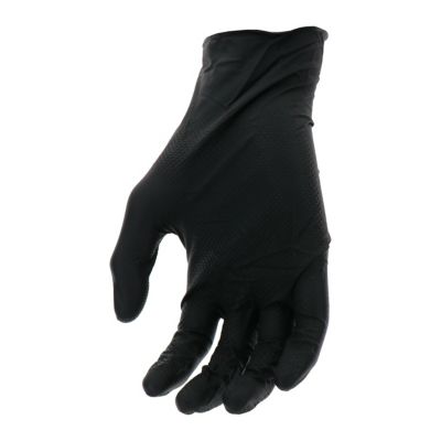 Image showing  Extended Use Ambidextrous Nitrile Glove with Textured Fish Scale Grip