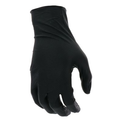 Image showing  Extended Use Ambidextrous Nitrile Glove with Textured Fish Scale Grip
