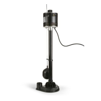 Image showing  1/3 HP 115V Electric Thermoplastic Pedestal Sump Pump, 3,600 GPH