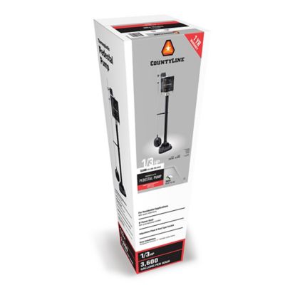 Image showing 7 th CountyLine 1/3 HP 115V Electric Thermoplastic Pedestal Sump Pump, 3,600 GPH