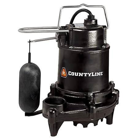 CountyLine 1/2 HP Cast-Iron Snap-Action Sump Pump