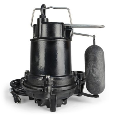 Image showing  1/2 HP 115V Electric Cast Iron Snap-Action Sump Pump, 5,100 GPH