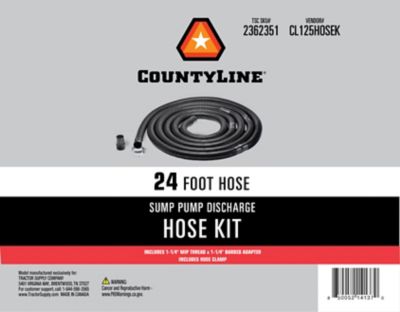 Image showing 8 th CountyLine Sump Pump Discharge Hose Kit, 1-1/4 in. x 24 ft.