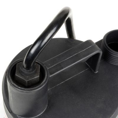 Image showing  1/6 HP 115V Electric Thermoplastic Submersible Utility Pump, 1,680 GPH