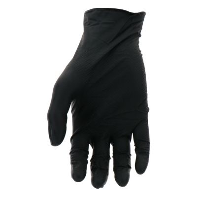 Image showing  Men's Extended Use Ambidextrous Nitrile Work Gloves with Textured Fish Scale Grip, 6 mL, 75-Pack