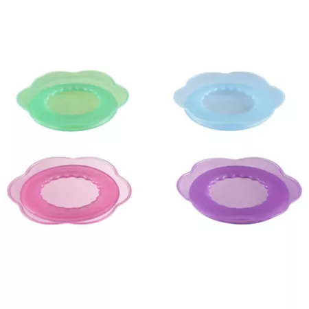 Retriever Silicone Pet Food Covers 2 Pack Assorted Colors Storage Containers & Feed Scoops