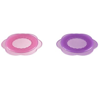 Image showing  Silicone Pet Food Covers, 2-Pack, Assorted Colors
